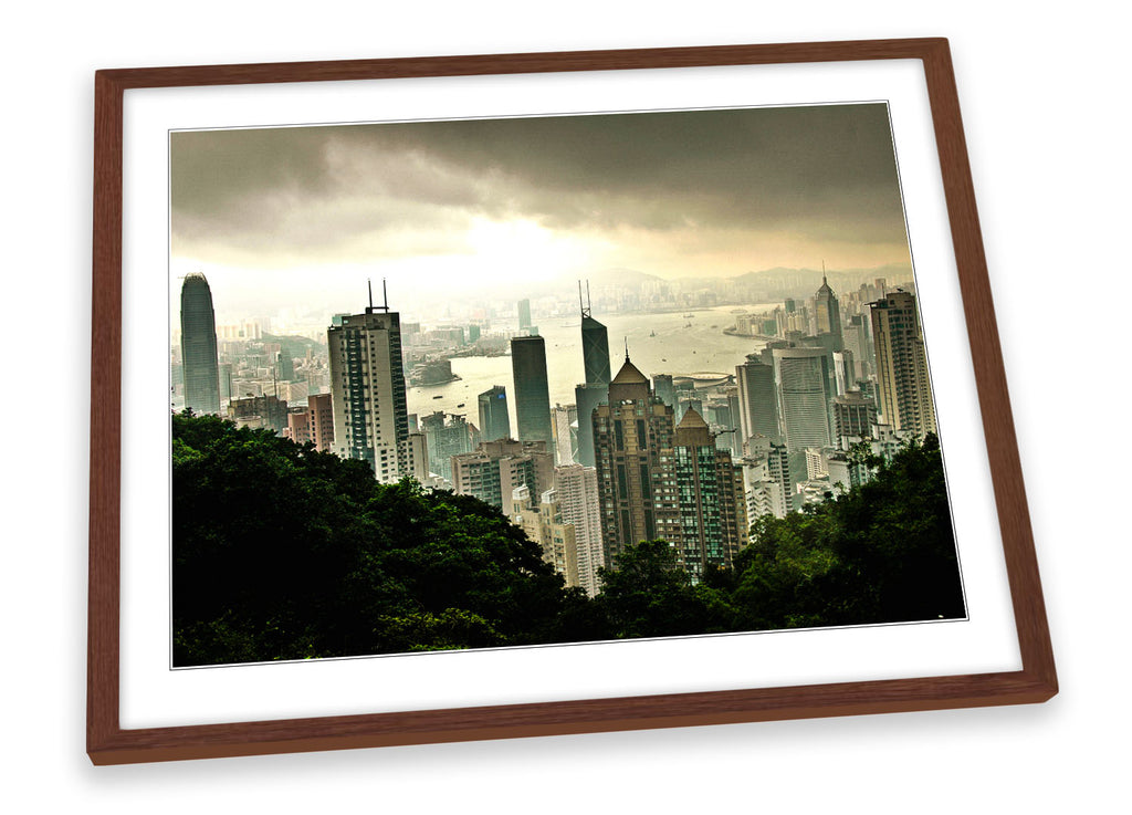 Hong Kong City Framed
