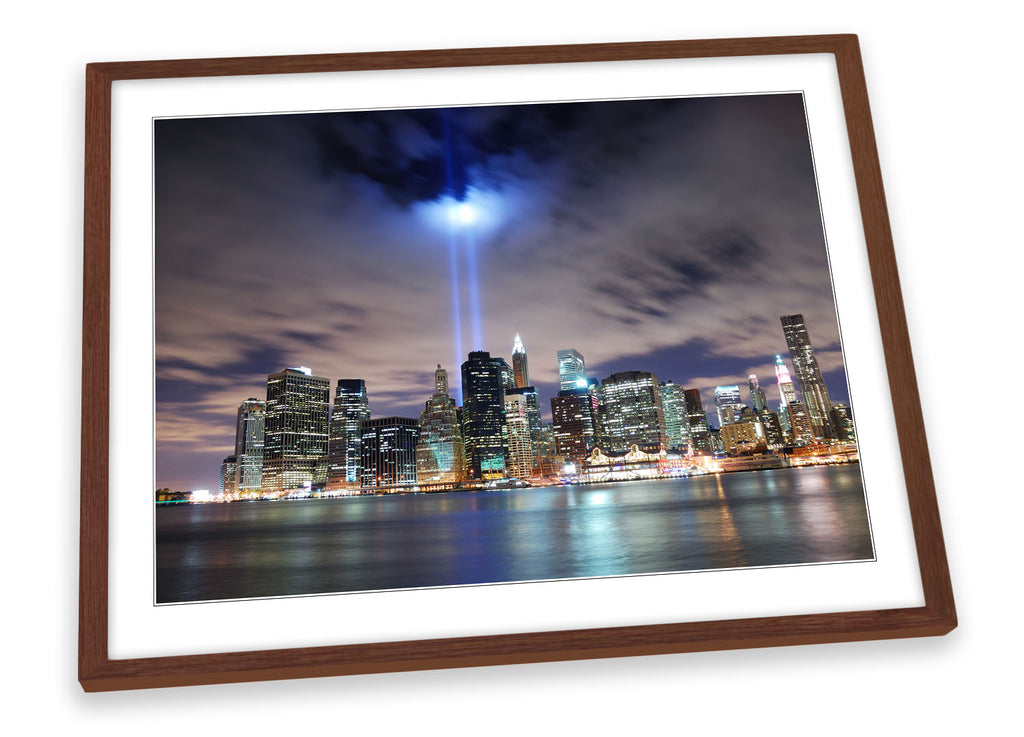 Twin Tower Tribute New York City Framed