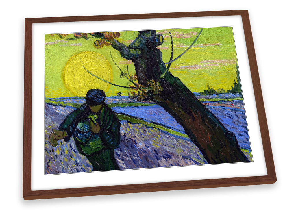 Vincent van Gogh The Sower Framed