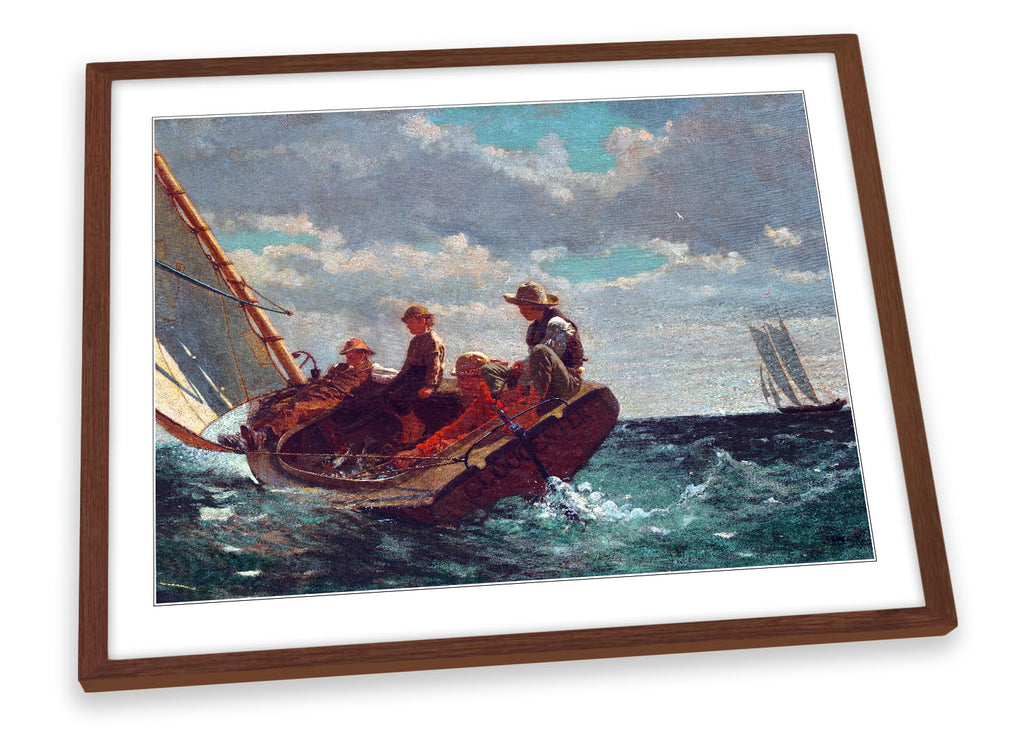 Winslow Homer Breezing Up A Fair Wind Framed