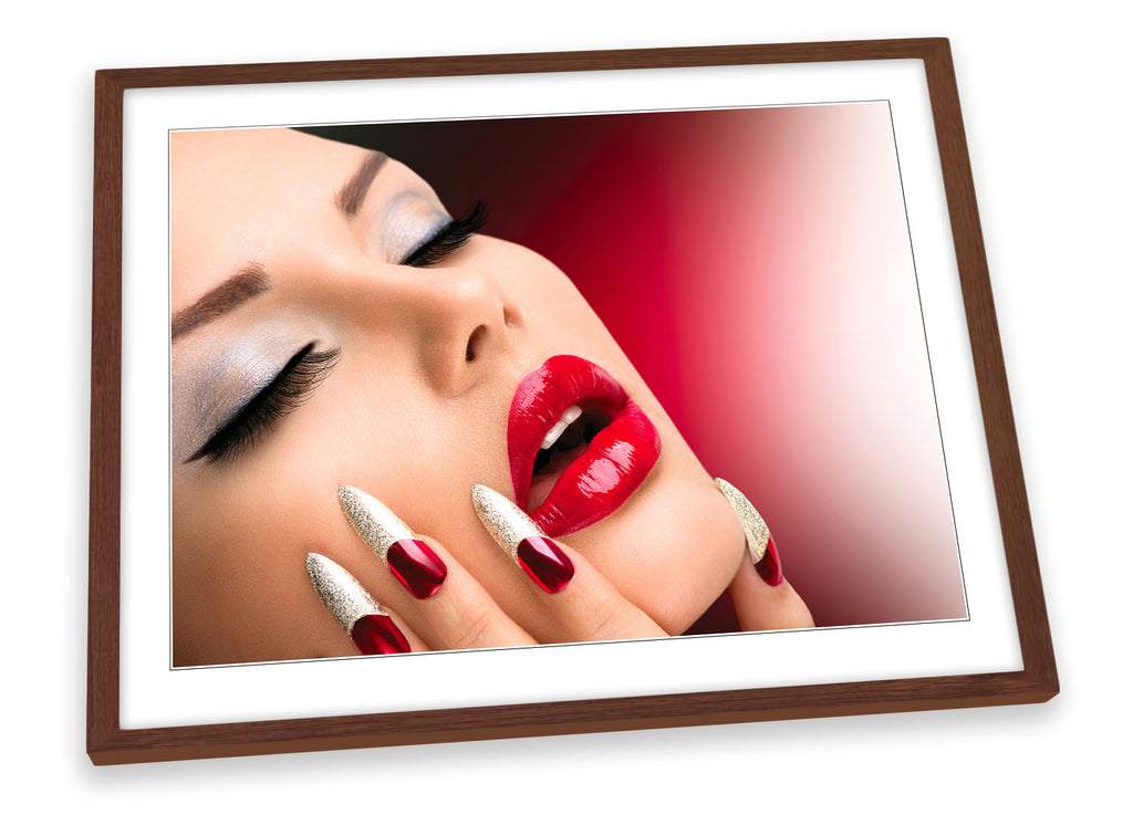 Fashion Beauty Salon Nails Health Framed