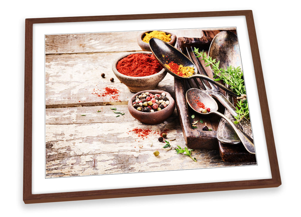 Kitchen Cooking Ingredients Framed