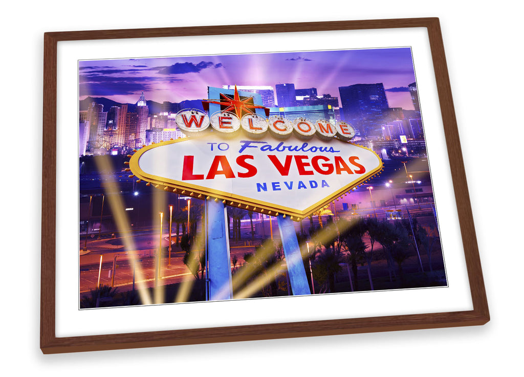 Las Vegas Sign Framed