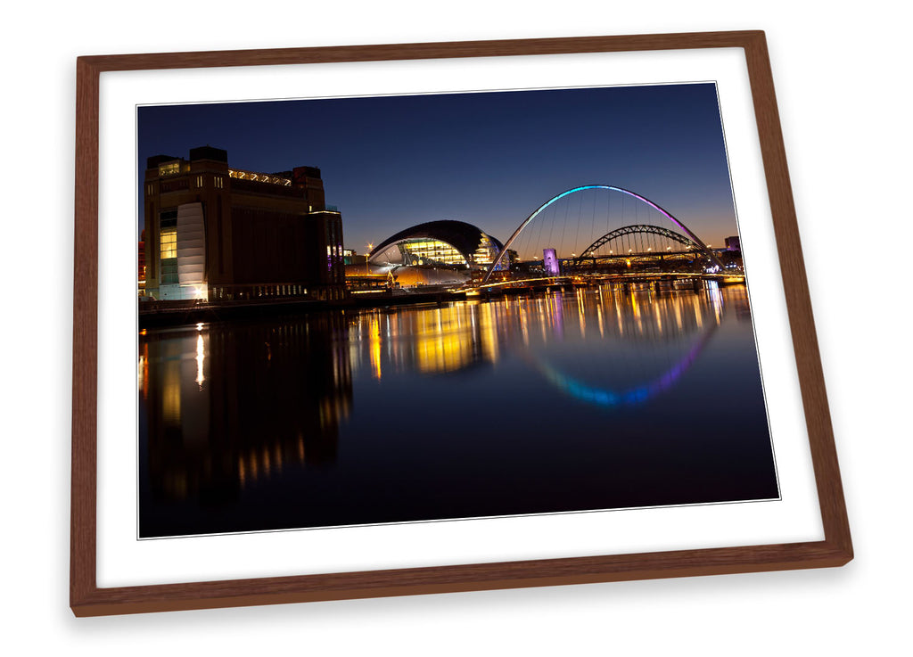 River Tyne Newcastle Bridges City Framed