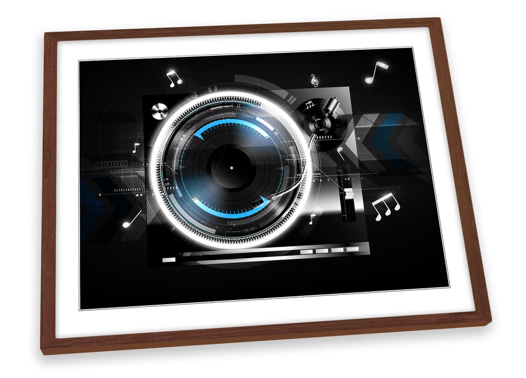 Digital DJ Decks Turntables Framed