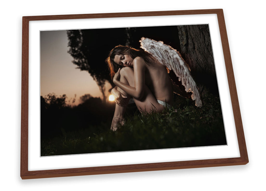 Fallen Angel Wings Sexy Framed