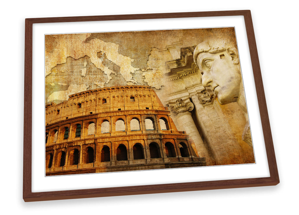 Rome Italy Landmarks Framed