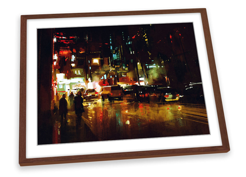 Abstract Modern City Life Framed