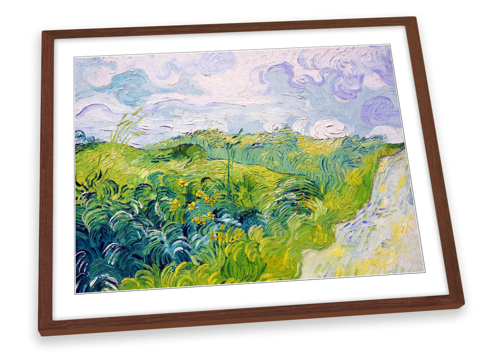Vincent Van Gogh Green Wheat Fields Framed