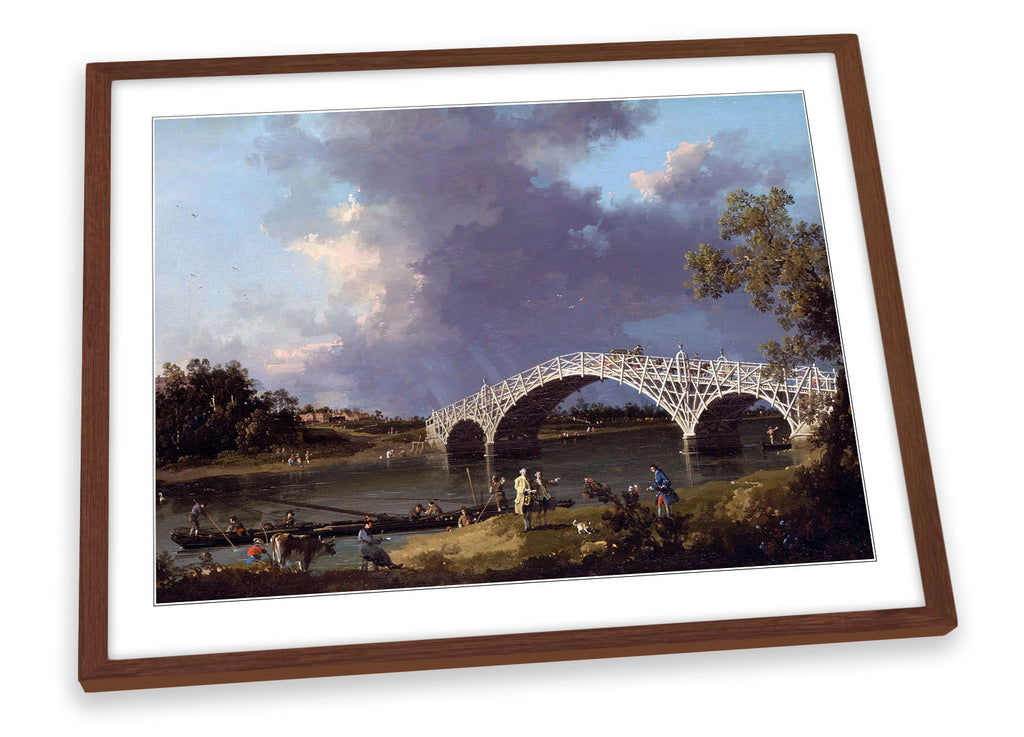 Canaletto View of Walton Bridge Framed