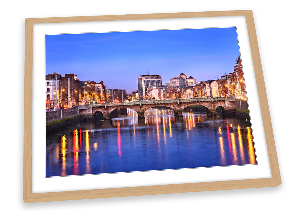 Dublin City Ireland River Framed