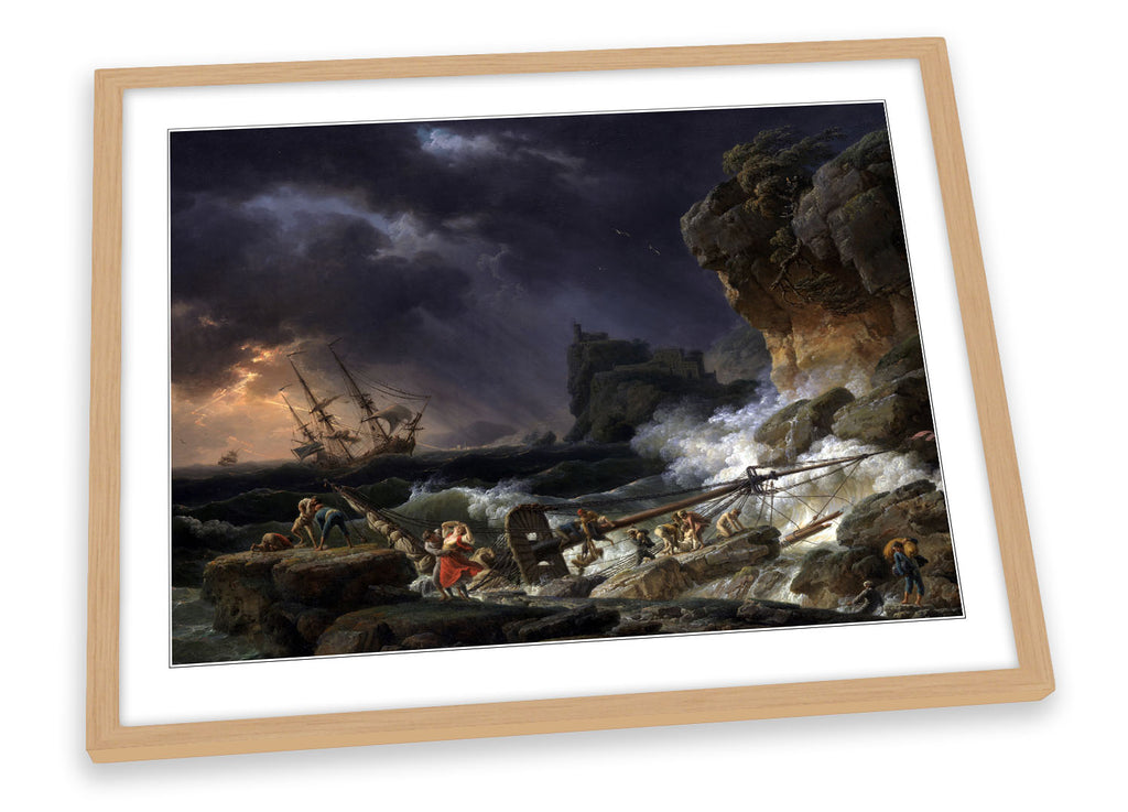 Claude Joseph Vernet Shipwreck Framed