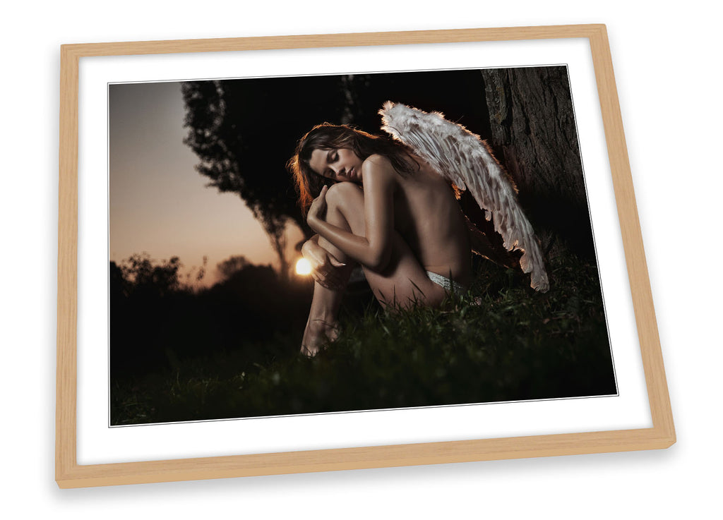 Fallen Angel Wings Sexy Framed