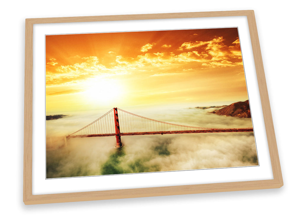 Golden Gate Bridge Sunset Framed