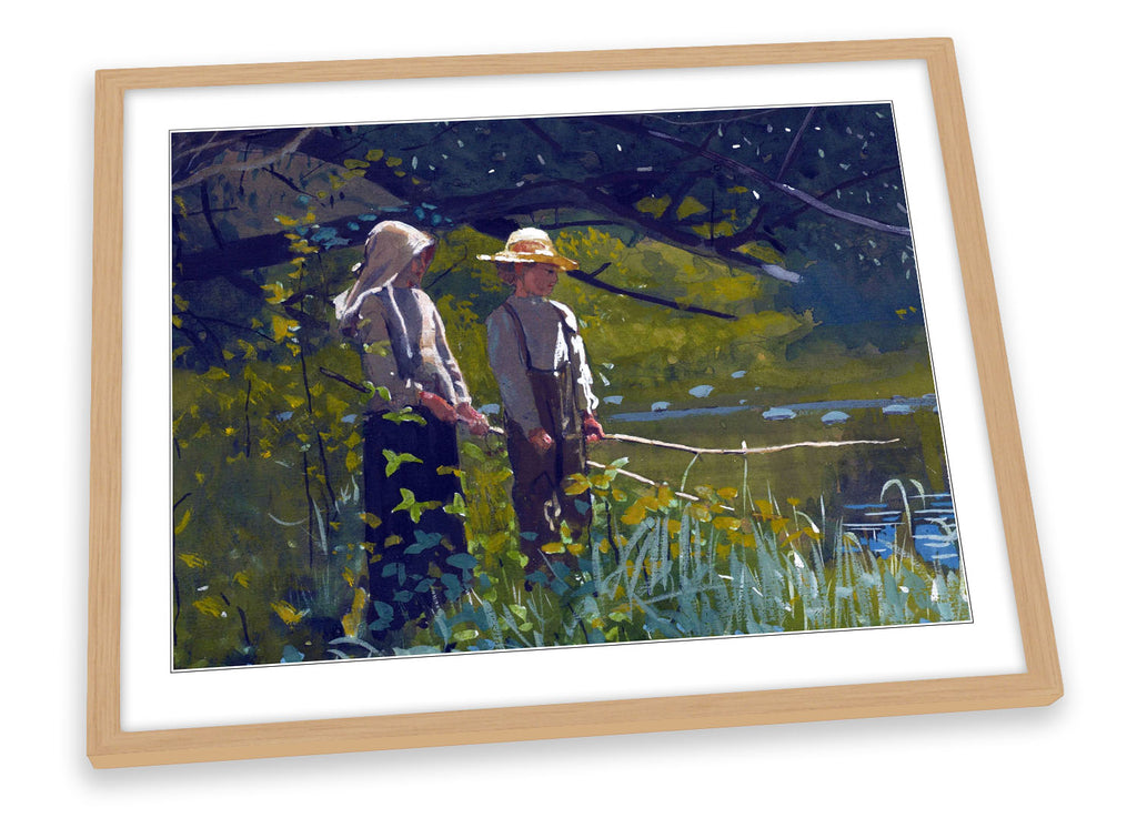 Winslow Homer Fishing Framed