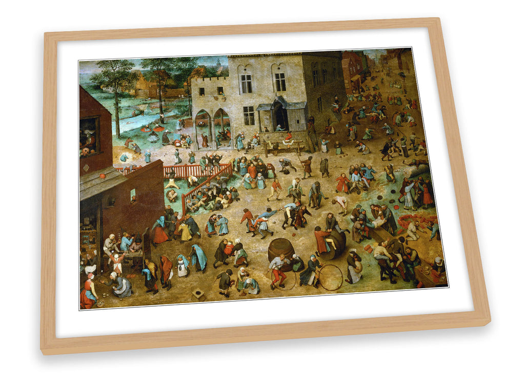 Pieter Bruegel the Elder Children’s Games Framed