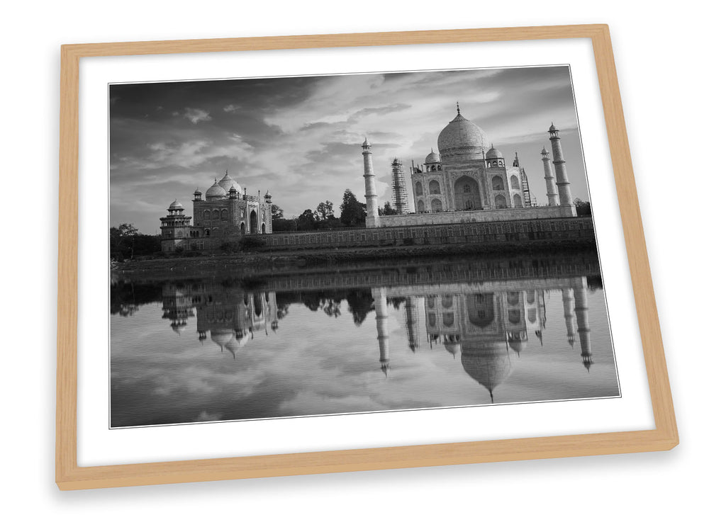 Taj Mahal India B&W Framed