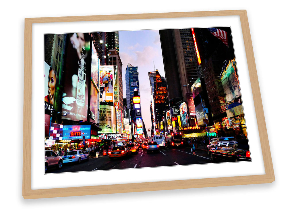 Times Square New York City Scene Framed