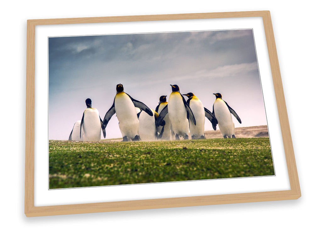 Happy Penguins Framed