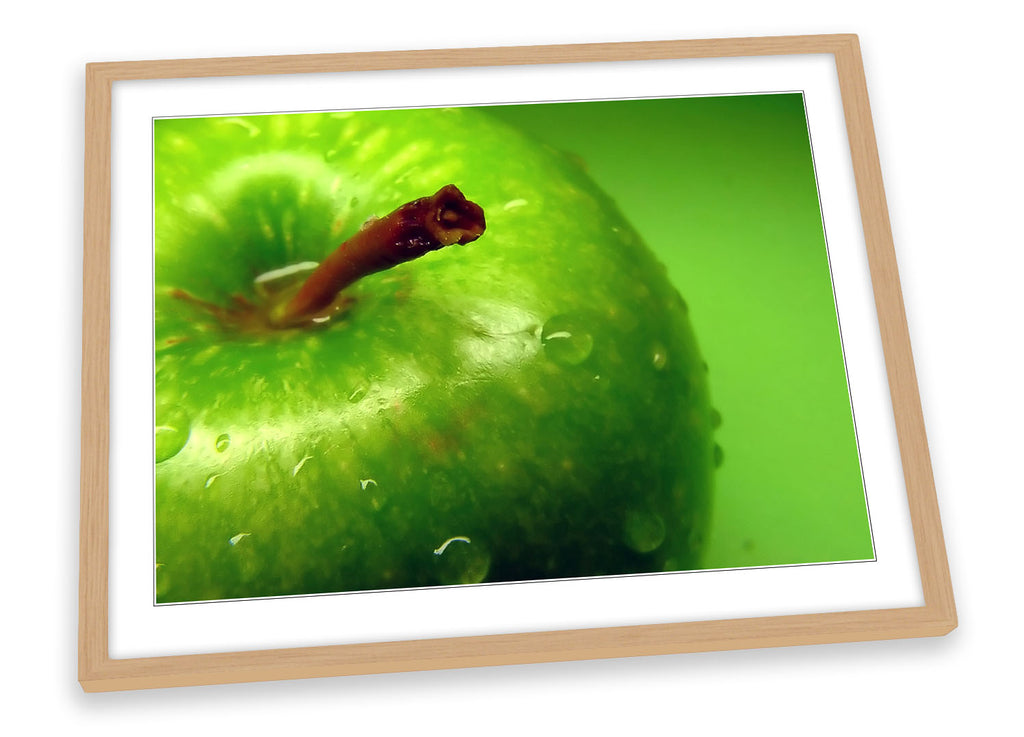 Apple Fresh Fruit Green Framed