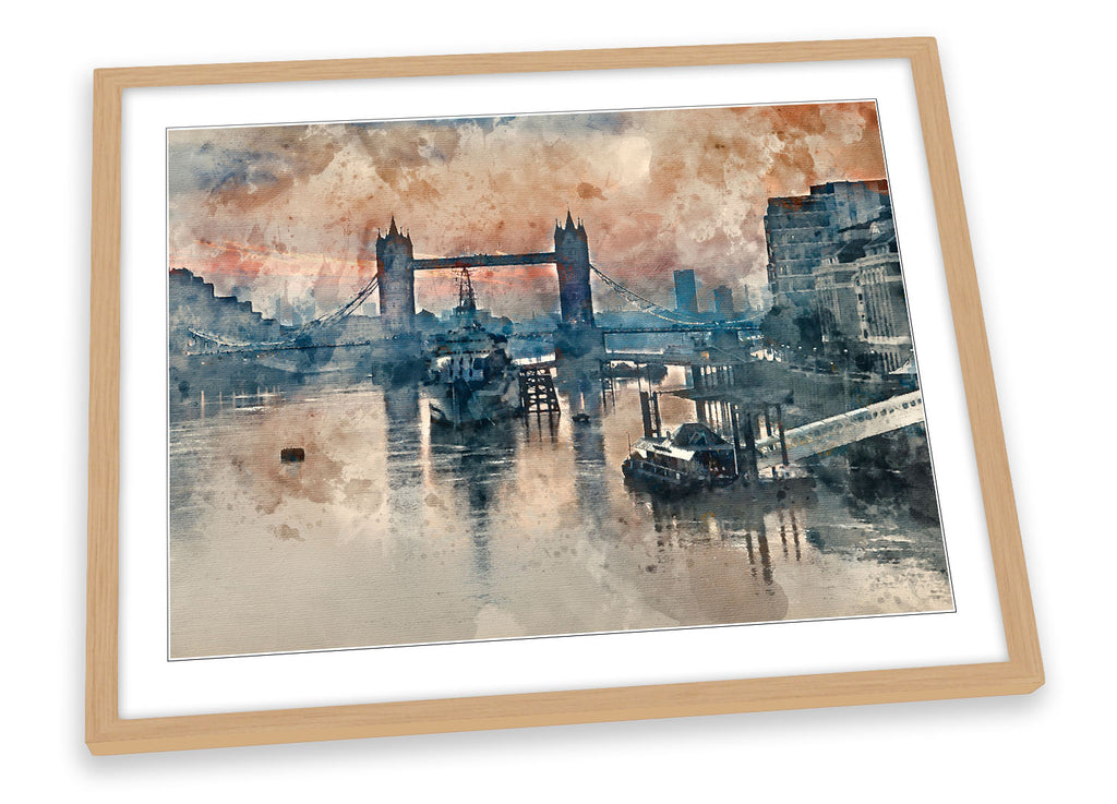 Tower Bridge London City Framed