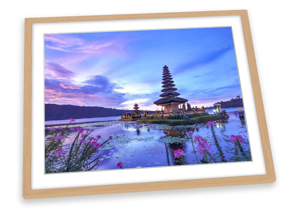 Bali Temple Indonesia Framed