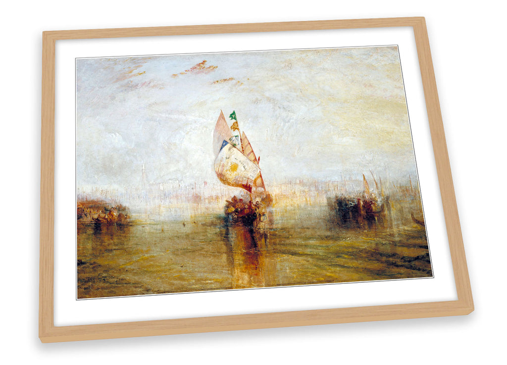 J.M.W Turner The Sun of Venice Going to Sea Framed