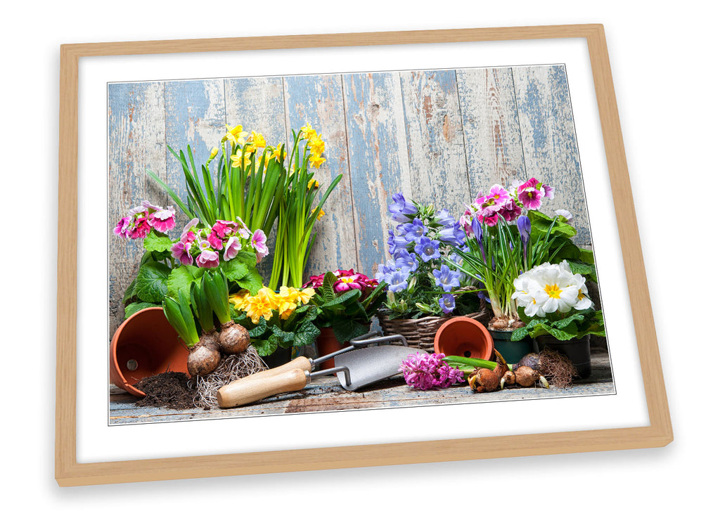 Gardening Shabby Chic Framed