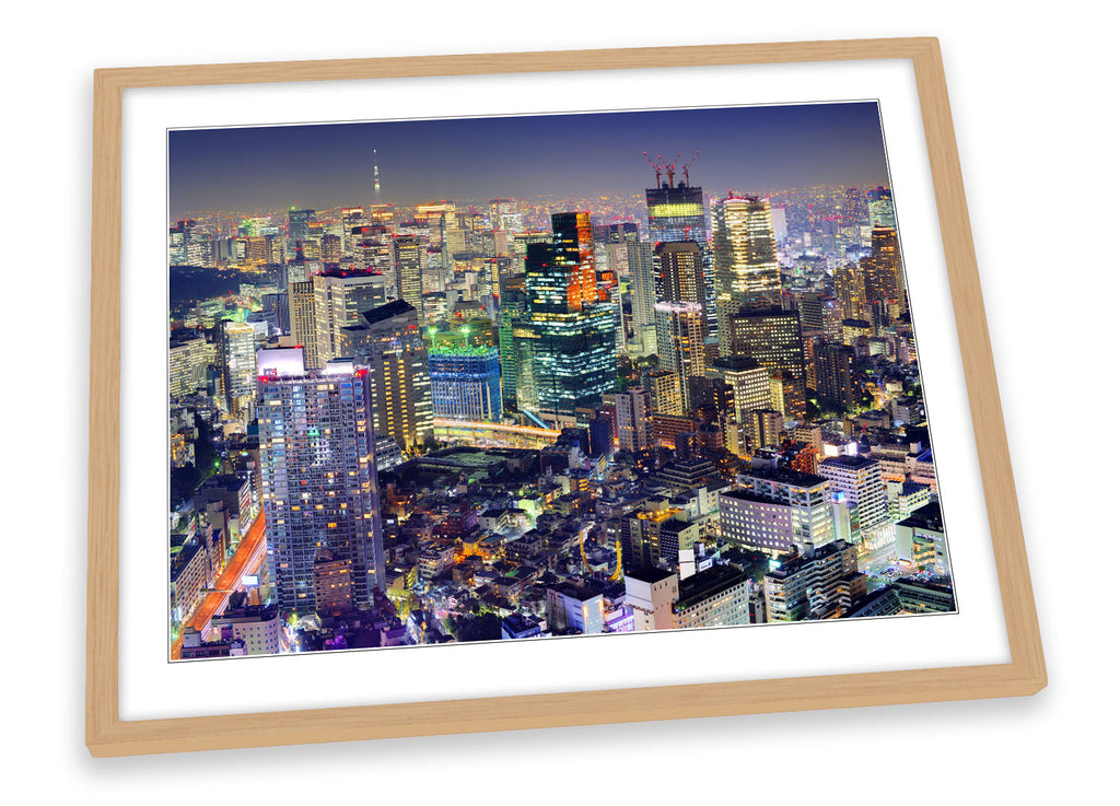 Tokyo Cityscape Japan Framed