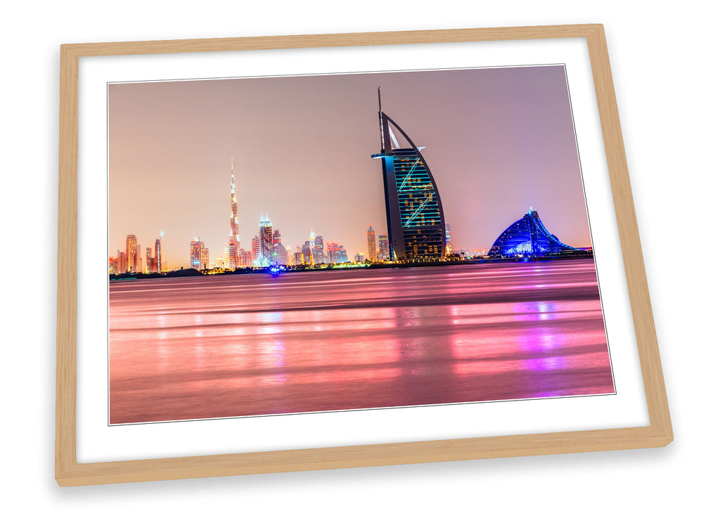 Dubai Skyline Framed