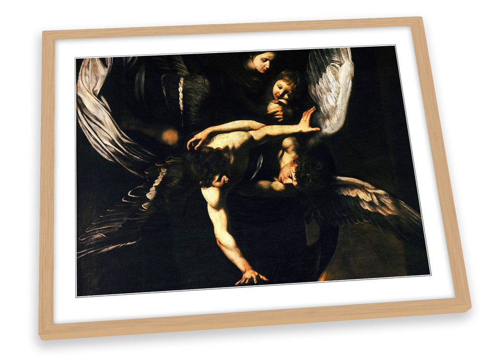 Caravaggio Sette opere di Misericordia Framed
