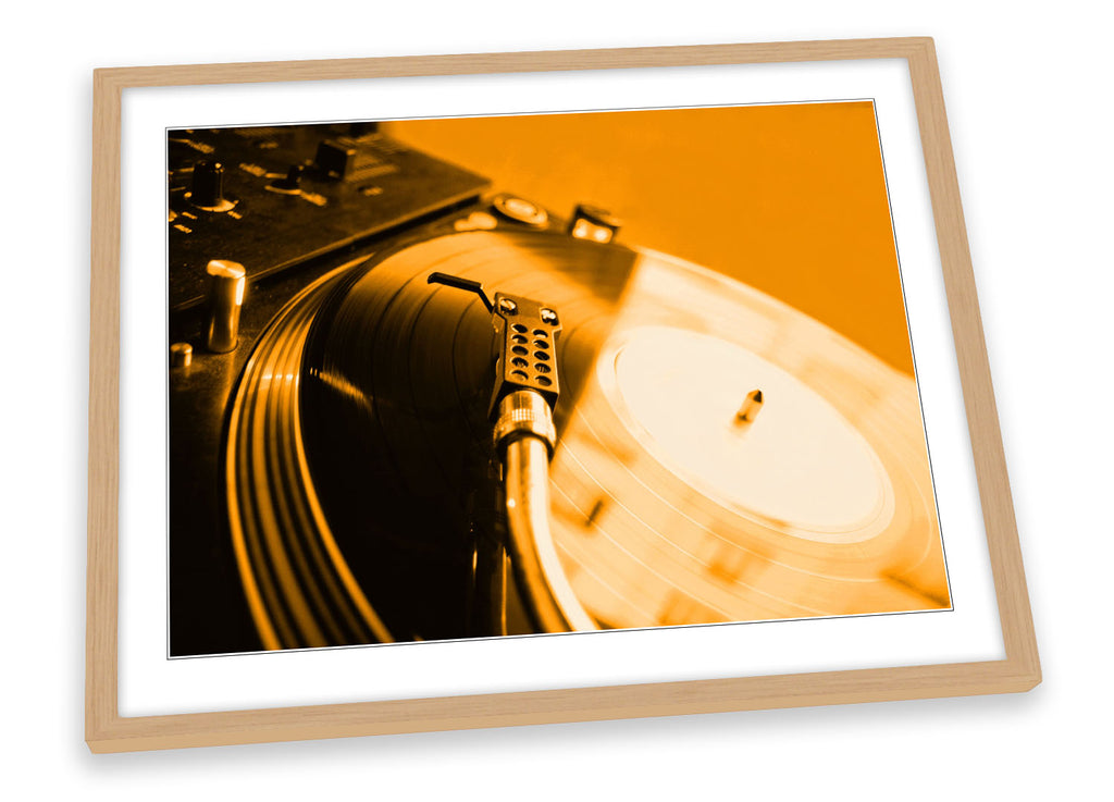 DJ Records Decks Turntables Framed