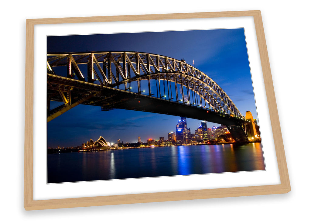 Sydney Australia City Bridge Framed