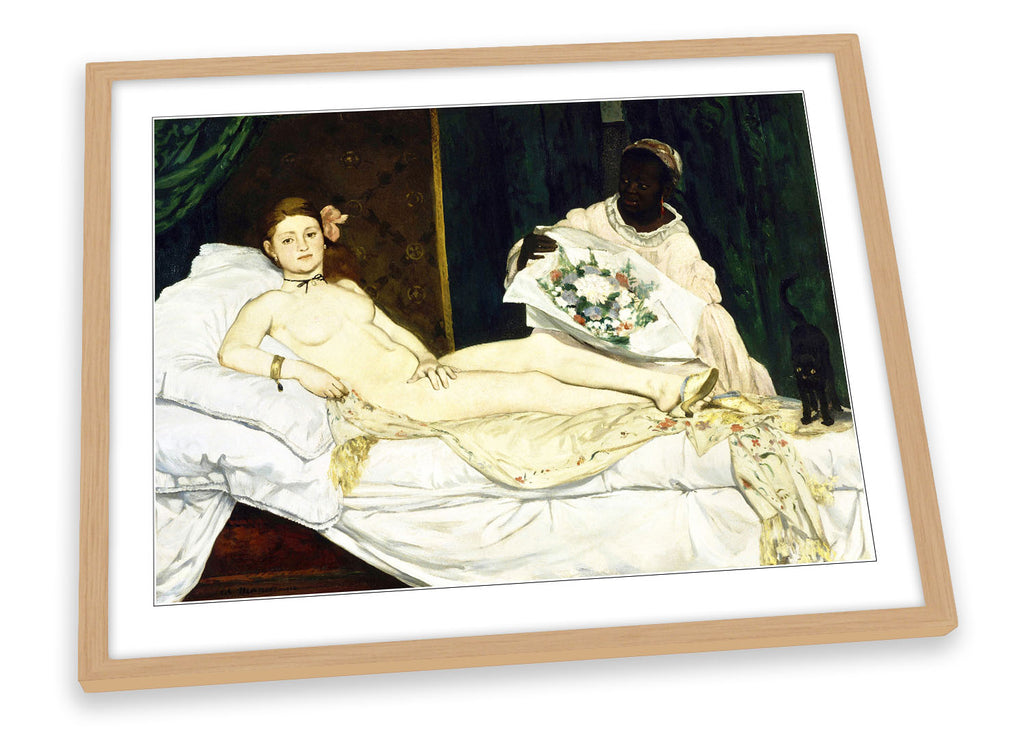 Edouard Manet - Olympia Framed