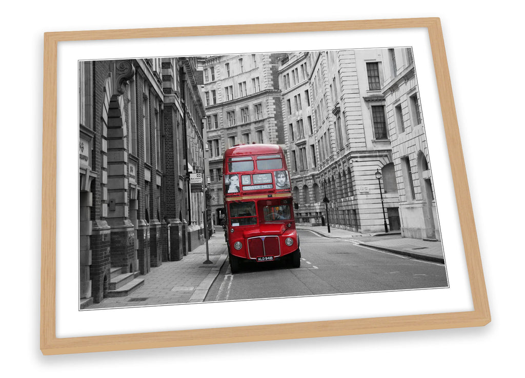 London Bus City Retro Framed