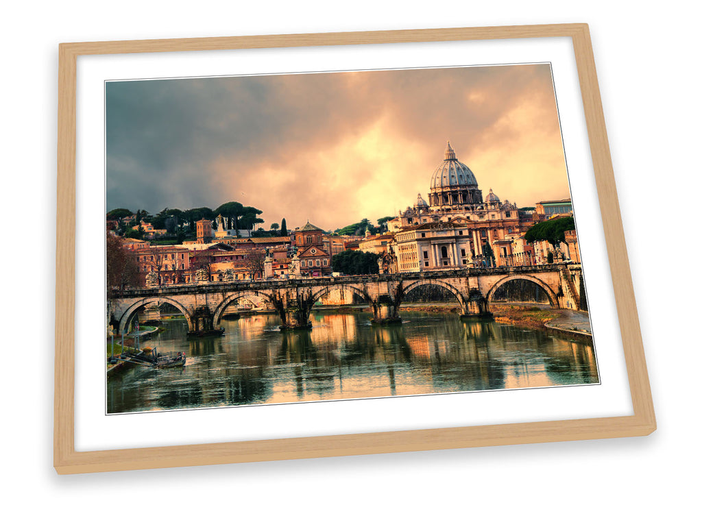 Rome Italy Sunset Framed