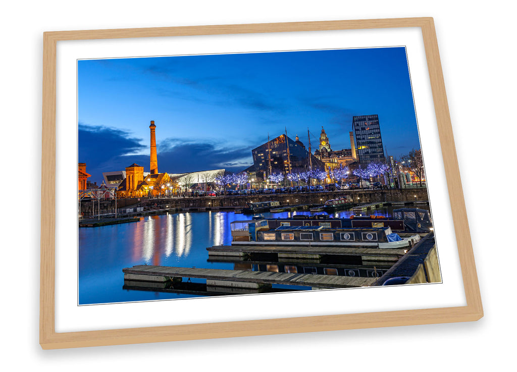 Liverpool City Waterfront Framed