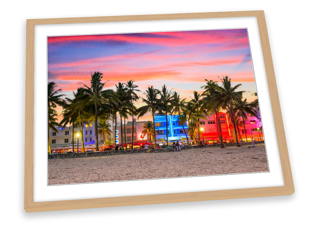 Miami Beach Ocean Drive Framed