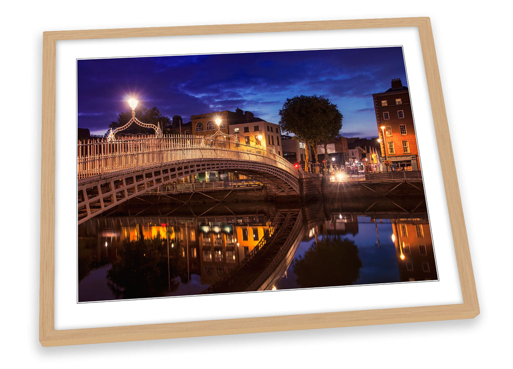 Dublin Ireland Ha'penny Bridge Framed