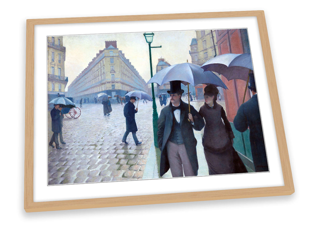 Gustave Caillebotte Paris Street Rainy Day Framed