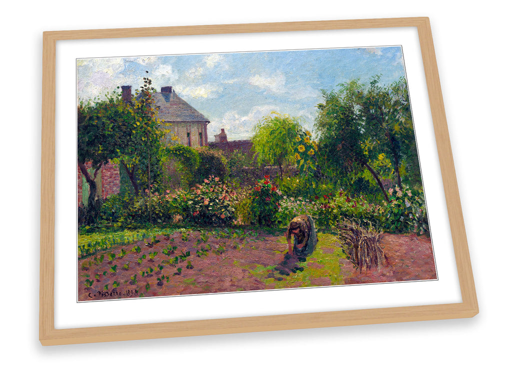 Camille Pissaro The Artist's Garden at Eragny Framed