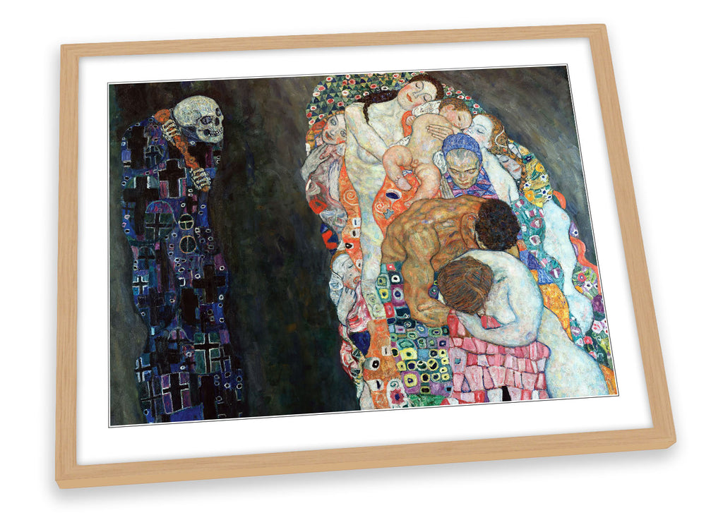 Gustav Klimt Death And Life Framed