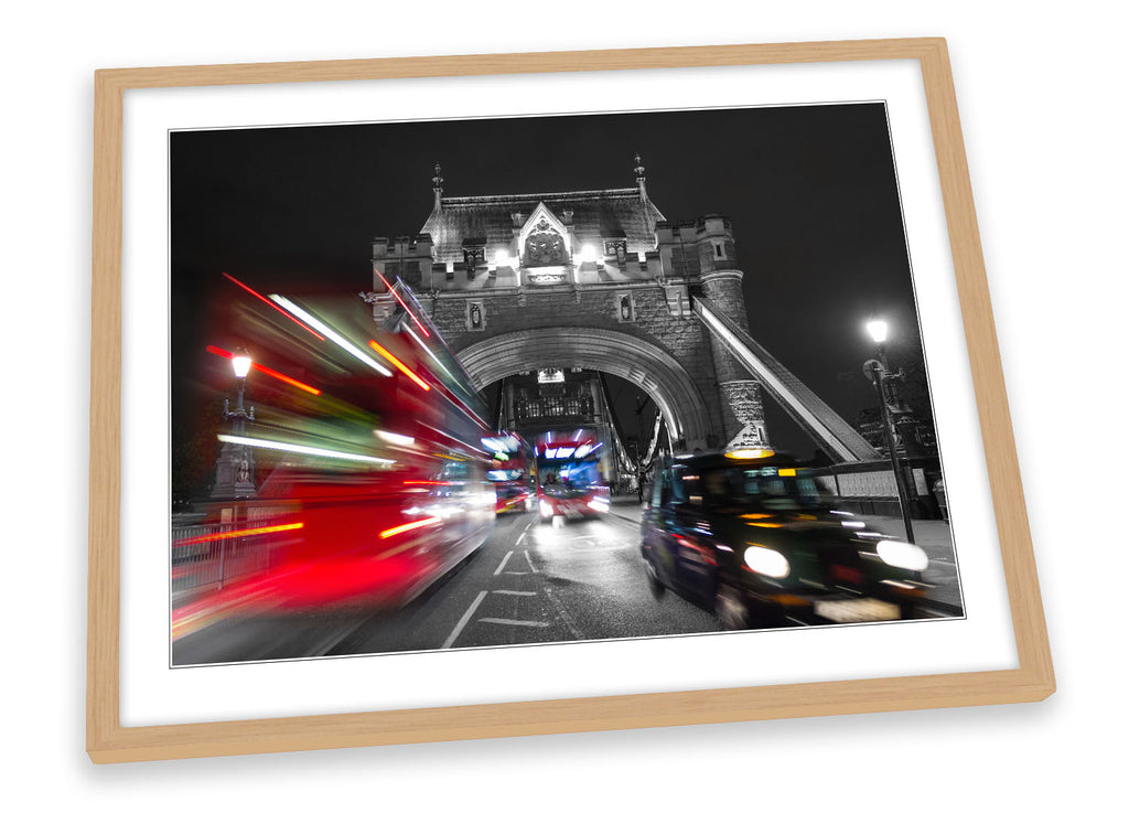 Tower of London Bridge Traffic Framed