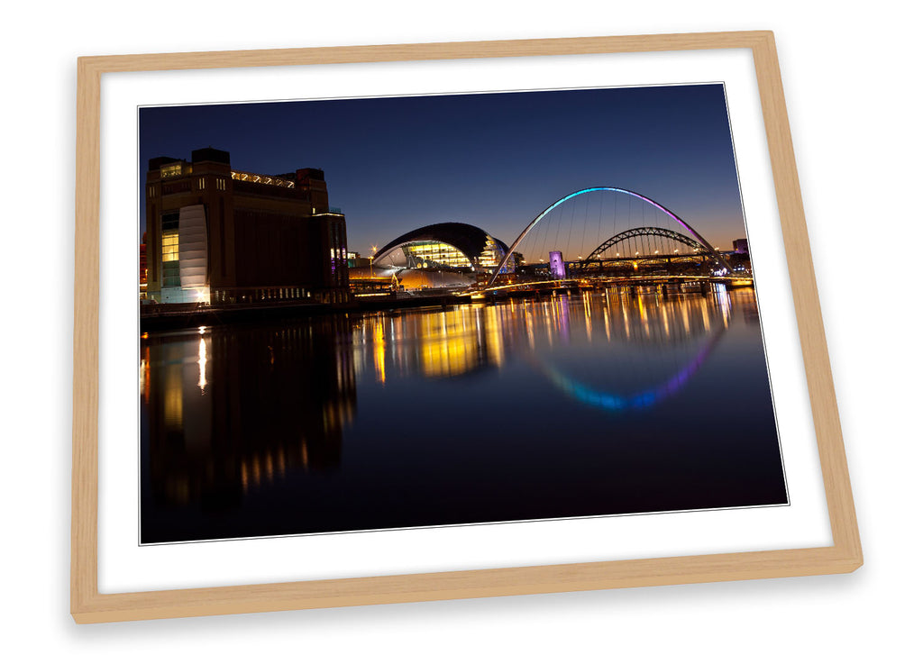 River Tyne Newcastle Bridges City Framed