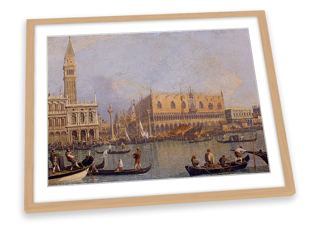 Canaletto View of the Ducal Palace in Venice Framed