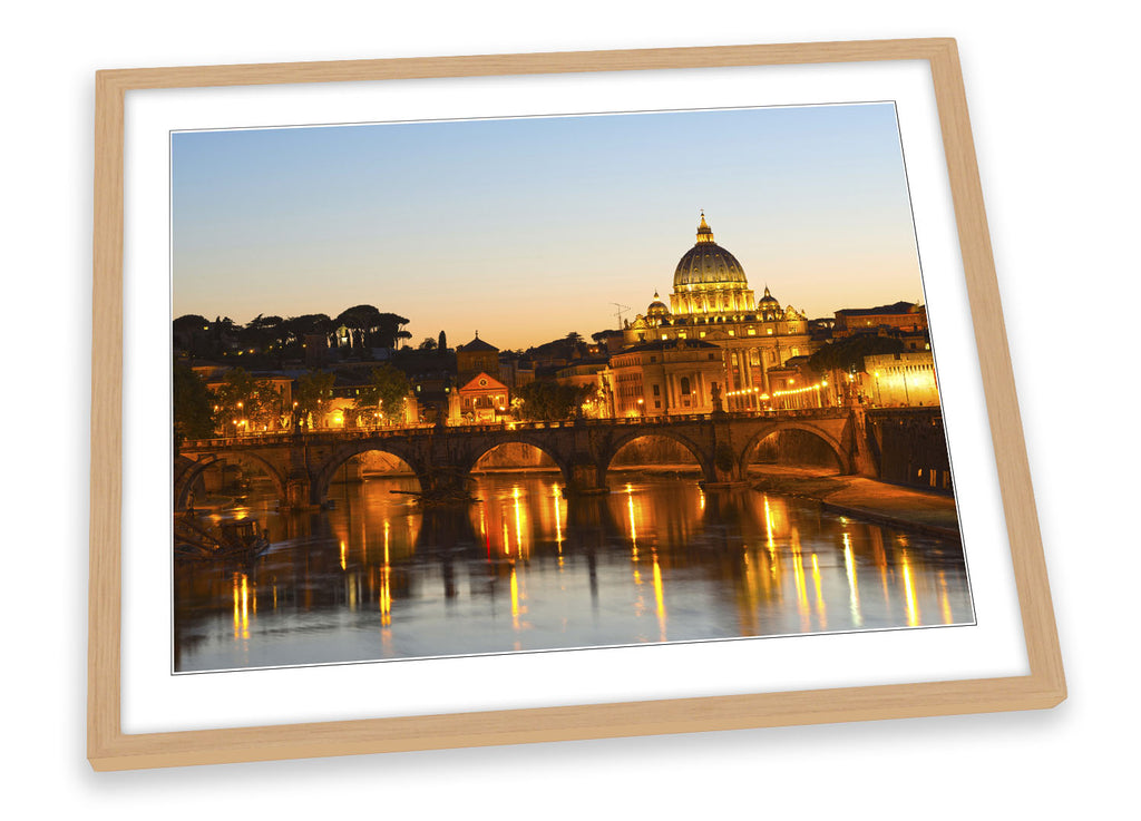 St Peters Basilica Rome Italy Framed