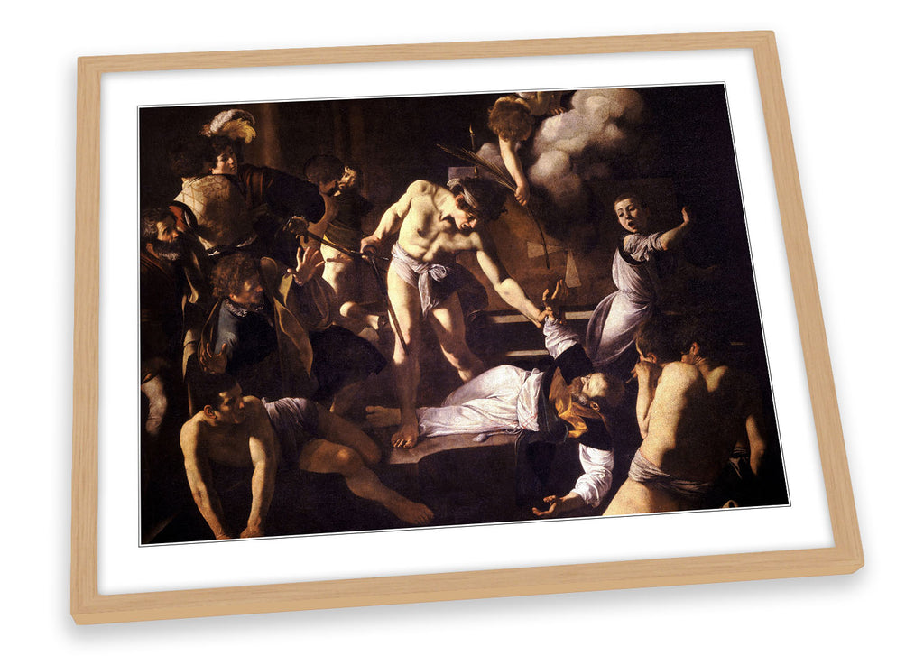 Caravaggio The Martyrdom of Saint Matthew Framed