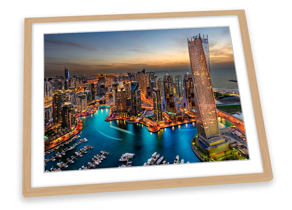 Dubai Skyline Marina Framed