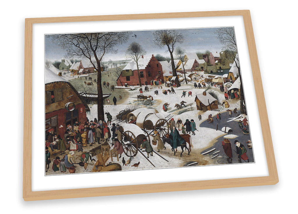 Pieter BruegelThe Census at Bethlehem Framed