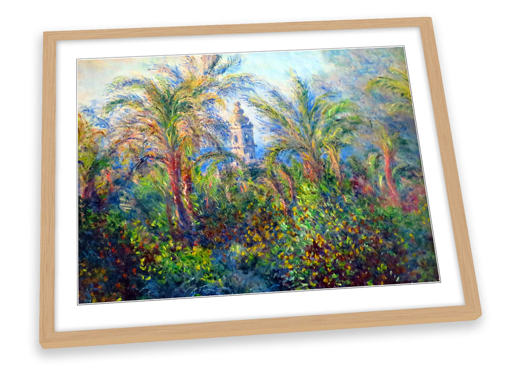 Claude Monet Garden at Bordighera Framed